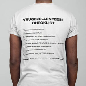 Vrijgezellenfeest Checklist T-Shirt Man